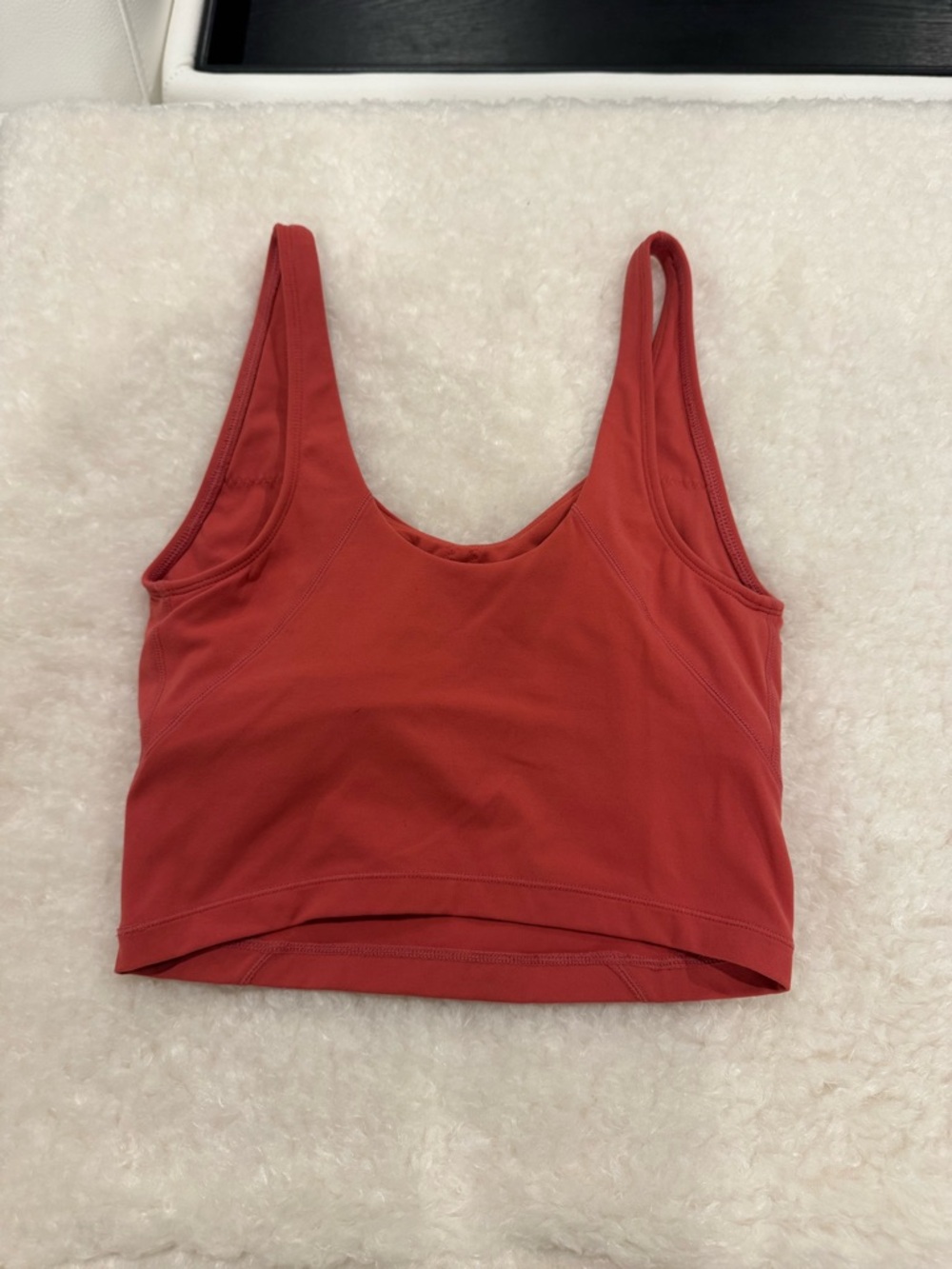 Sporty & Rich Cropped Tank Bra Top- Hibiscus/White NWOT - Picture 2 of 4